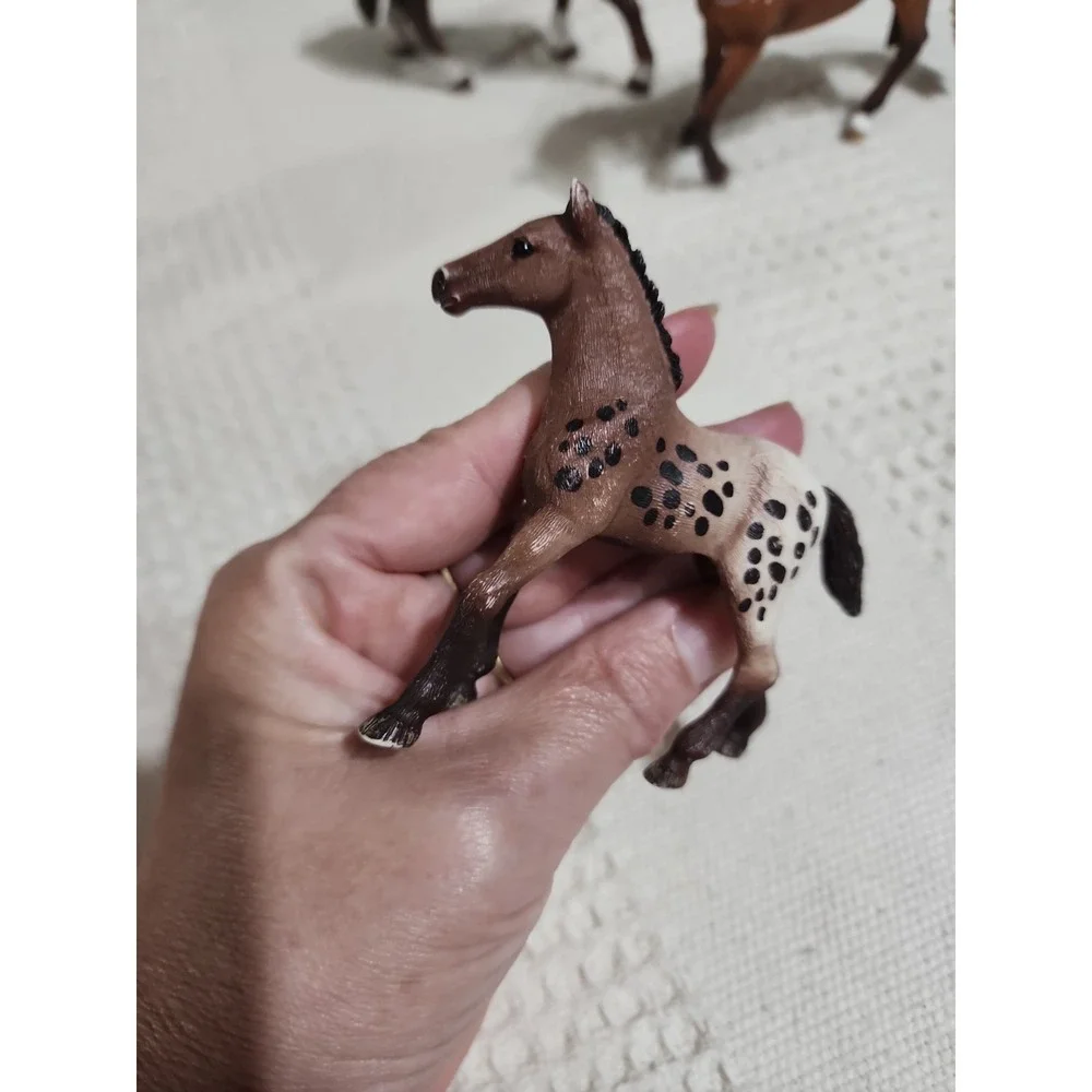 Lot of 5 Schleich Horse Figures 2016 2017 2018 Collectible Plastic Animal Models